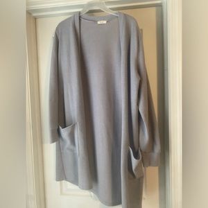 Women’s long open cardigan
